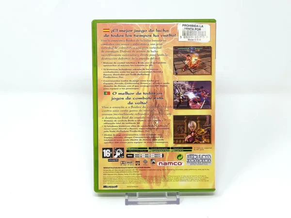 Parte trasera de Soulcalibur II (ESP) (Rebajado) para XBOX, edición PAL España