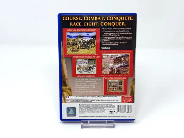 Parte trasera de Circus Maximus: Chariot Wars (FRA) (Rebajado) para PlayStation 2, edición PAL Francia
