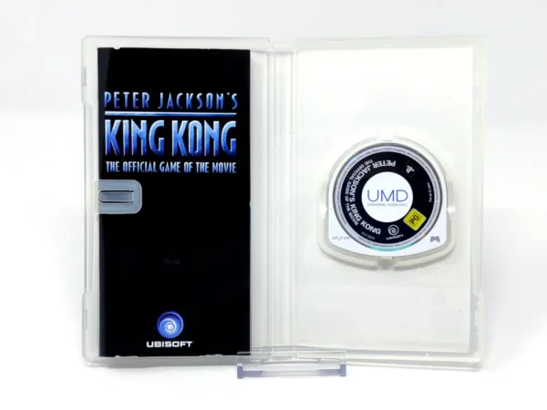 Interior del juego Peter Jackson's King Kong (ESP) (v1) para PSP con disco y manual