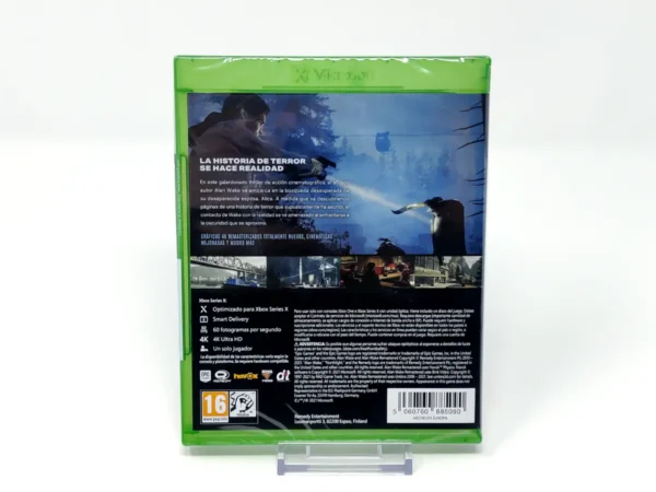 Parte trasera de Alan Wake Remastered (ESP) (Precintado) para XBOX One / Series X/S, edición PAL España