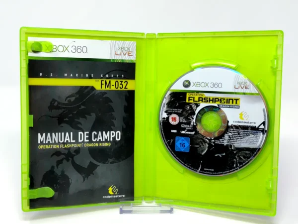 Interior del juego Operation Flashpoint: Dragon Rising (ESP) (Rebajado) para XBOX 360 con disco y manual