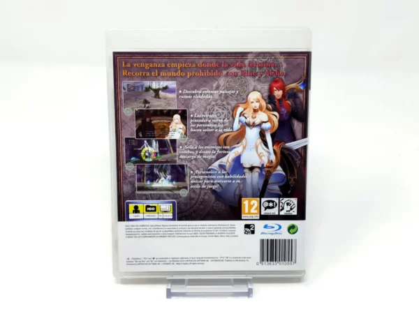 Parte trasera de Last Rebellion (ESP) para PlayStation 3, edición PAL España