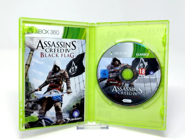 Interior del juego Assassin's Creed IV: Black Flag (ESP) (Classics) para XBOX 360 con disco y manual
