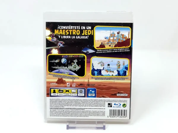 Parte trasera de Angry Birds: Star Wars (ESP) para PlayStation 3, edición PAL España