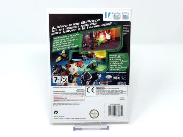 Parte trasera de Disney G-Force (ESP) para Nintendo Wii, edición PAL España