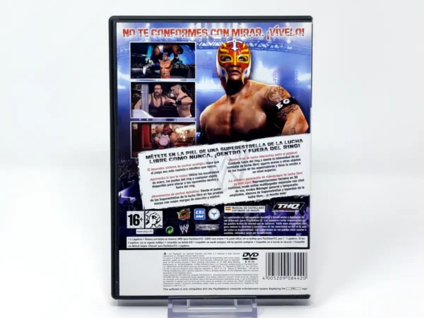 Parte trasera de WWE SmackDown vs. Raw 2007 (ESP) (Rebajado) para PlayStation 2, edición PAL España