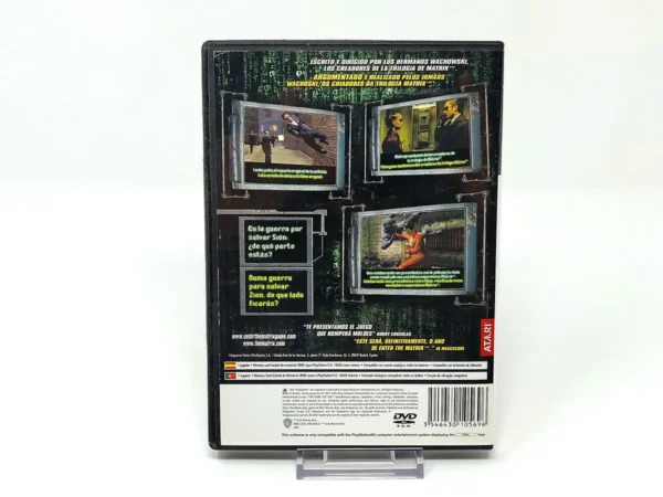 Parte trasera de Enter the Matrix (ESP) (Rebajado) para PlayStation 2, edición PAL España