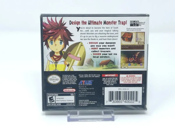 Lateral de la caja de Master of the Monster Lair (USA) (Precintado) para Nintendo DS
