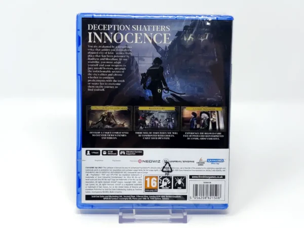Parte trasera de Lies of P (EUR) (Precintado) para PlayStation 5, edición PAL EUR