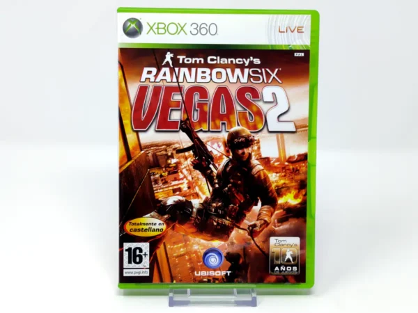 Portada de Tom Clancy's Rainbow Six: Vegas 2 (ESP) para XBOX 360, edición PAL España, de segunda mano