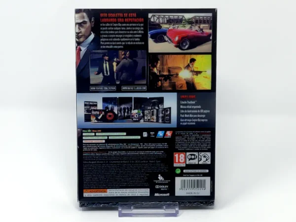 Parte trasera de Mafia II (Edición Coleccionista) (ESP) (Rebajado) para XBOX 360, edición PAL España