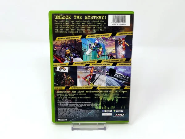 Parte trasera de Dark Summit (UK) para XBOX, edición PAL UK