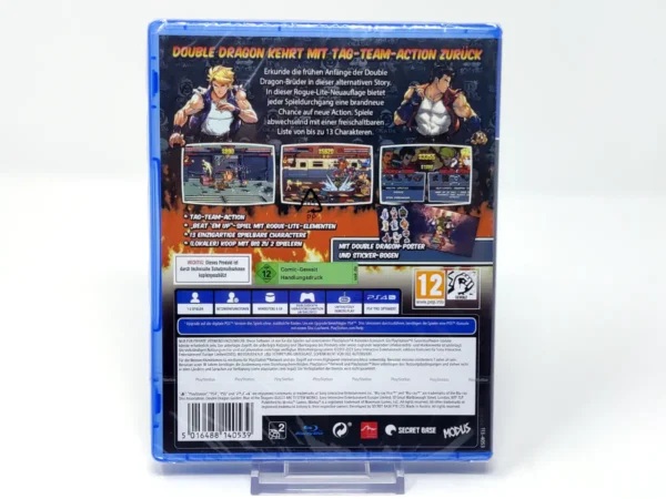Parte trasera de Double Dragon Gaiden: Rise of the Dragons (ALE) (Precintado) para PlayStation 4, edición PAL Alemania