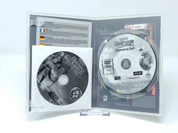 Lateral de la caja de Baldur's Gate (4 Juegos en 1 Caja) (ESP) para PC