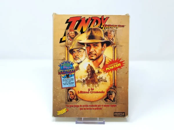 Portada de Indy: Indiana Jones y la Ultima Cruzada (ESP) para Sinclair ZX Spectrum, edición PAL España, de segunda mano