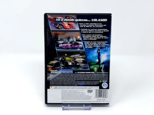 Parte trasera de Need for Speed: Underground 2 (ESP) (Rebajado) para PlayStation 2, edición PAL España
