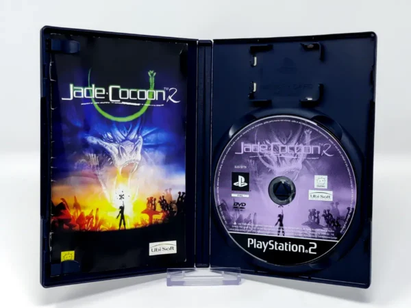 Interior del juego Jade Cocoon 2 (ESP) para PlayStation 2 con disco y manual