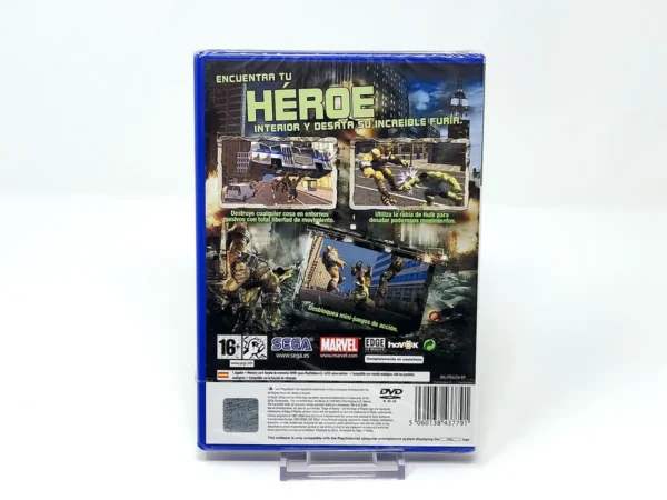 Parte trasera de El Increíble Hulk (ESP) (Precintado) para PlayStation 2, edición PAL España