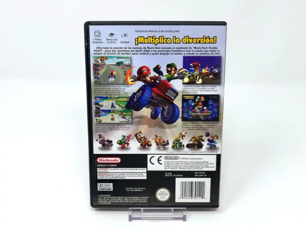 Parte trasera de Mario Kart: Double Dash!! (ESP) para Nintendo GameCube, edición PAL España
