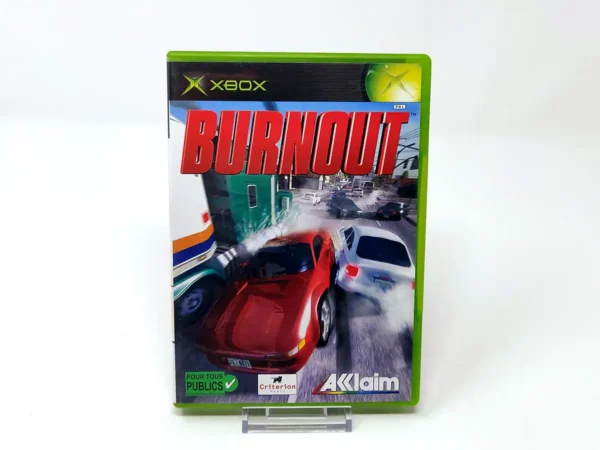 Portada de Burnout (FRA) para XBOX, edición PAL Francia, de segunda mano