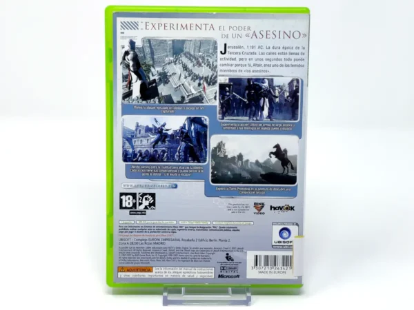 Parte trasera de Assassin's Creed (ESP) (Rebajado) para XBOX 360, edición PAL España