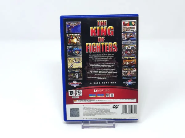 Parte trasera de The King of Fighters 2000-2001 (ESP) para PlayStation 2, edición PAL España