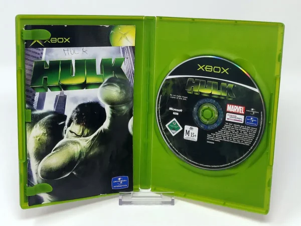 Interior del juego Hulk (ESP) para XBOX con disco y manual
