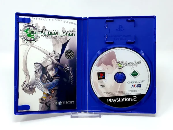 Interior del juego Shin Megami Tensei: Digital Devil Saga (ESP) (Rebajado) para PlayStation 2 con disco y manual