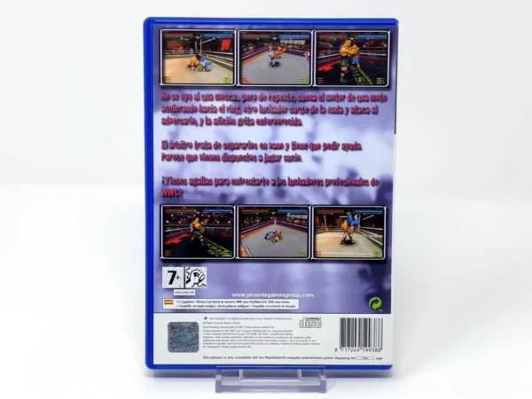 Parte trasera de World Wrestling Championship (ESP) para PlayStation 2, edición PAL España