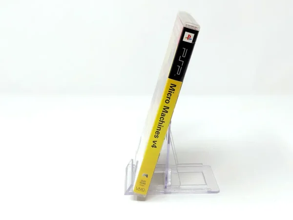 Lateral de la caja de Micro Machines V4 (ESP) para PSP