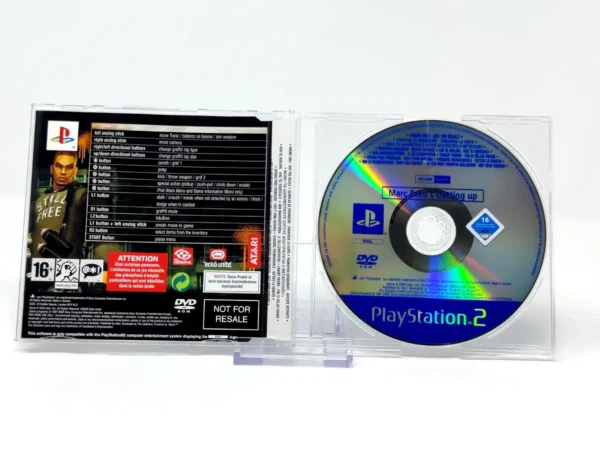 Parte trasera de Marc Ecko's Getting Up: Contents Under Pressure (EUR) (Promo) para PlayStation 2, edición PAL