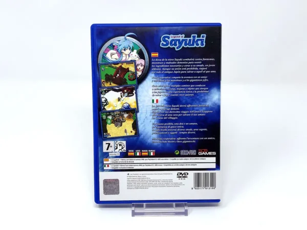 Parte trasera de Legend of Sayuki (ESP) para PlayStation 2, edición PAL España