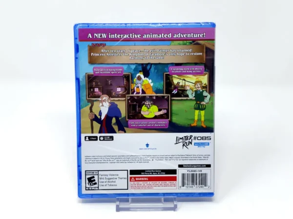 Parte trasera de Arzette: The Jewel of Faramore (USA) (Limited Run) (Precintado) para PlayStation 5, edición NTSC USA