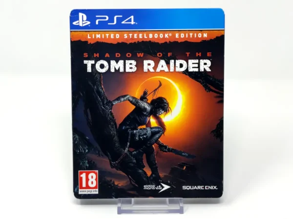 Portada de Shadow of the Tomb Raider (Limited Steelbook Edition) (ESP) para PlayStation 4, edición PAL España, de segunda mano