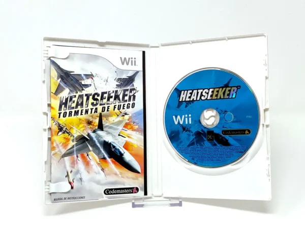 Interior del juego Heatseeker (ESP) para Nintendo Wii con disco y manual