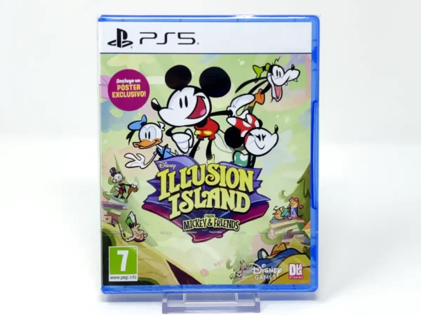 Portada de Disney Illusion Island Starring Mickey & Friends (ESP) (Precintado) para PlayStation 5, edición PAL España, nuevo