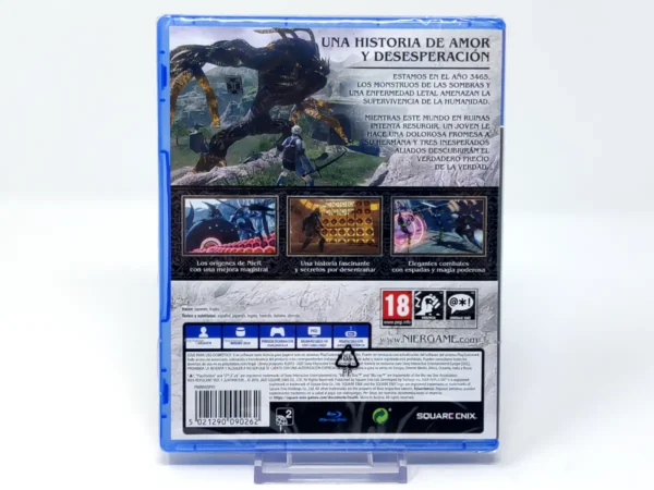 Parte trasera de NieR Replicant ver.1.22474487139 (ESP) (Precintado) para PlayStation 4, edición PAL España