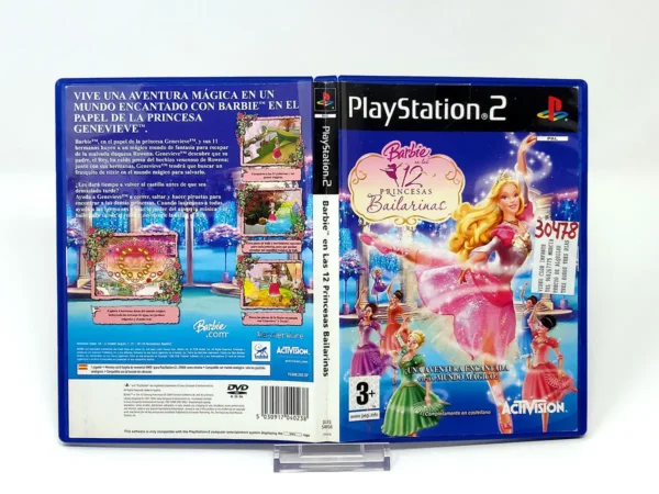 Barbie en las 12 Princesas Bailarinas (ESP) (Carátula) (Rebajado) para PlayStation 2, edición PAL España, de segunda mano