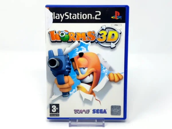 Portada de Worms 3D (UK) (Rebajado) para PlayStation 2, edición PAL UK, de segunda mano