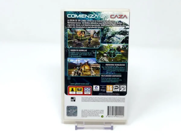 Parte trasera de Tom Clancy's Ghost Recon: Predator (ESP) (Rebajado) para PSP, edición PAL España