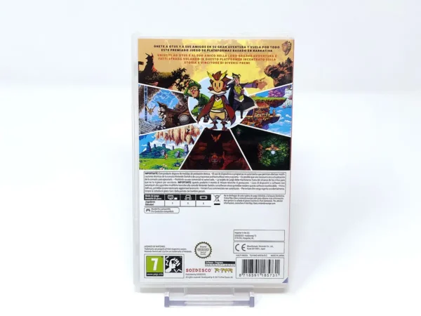 Parte trasera de Owlboy (ESP) para Nintendo Switch, edición PAL España