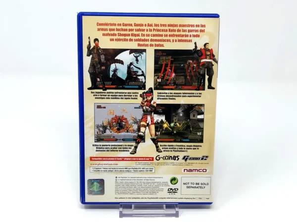 Parte trasera de Ninja Assault (ESP) (Rebajado) para PlayStation 2, edición PAL España