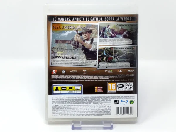 Parte trasera de The Bureau: XCOM Declassified (ESP) (Rebajado) para PlayStation 3, edición PAL España