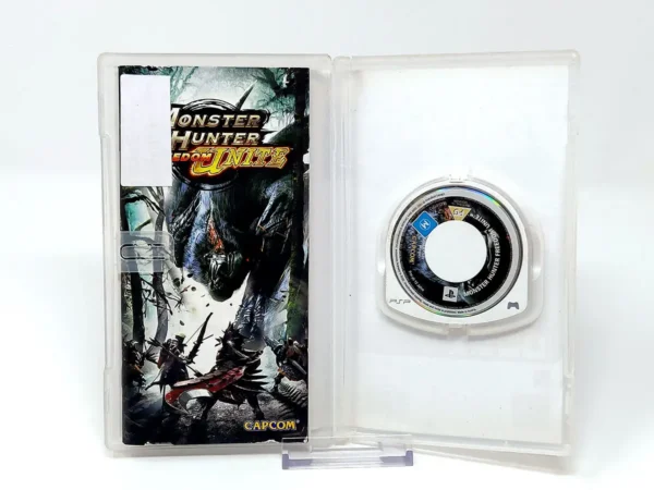 Interior del juego Monster Hunter Freedom Unite (ESP) (Rebajado) para PSP con disco y manual