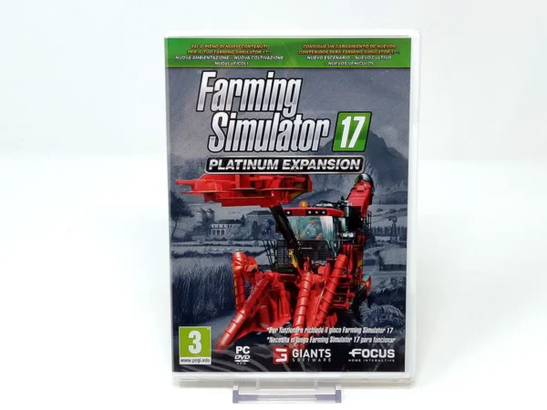 Portada de Farming Simulator 17: Platinum Expasión (ESP) (Precintado) para PC, edición PAL España, nuevo