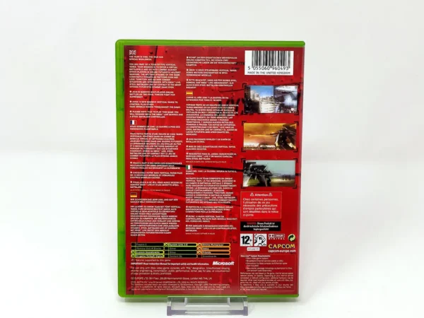 Parte trasera de Steel Battalion: Line of Contact (ESP) para XBOX, edición PAL España