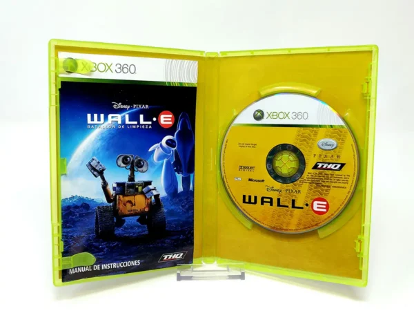 Interior del juego Disney/Pixar WALL-E: Batallón de Limpieza (ESP) para XBOX 360 con disco y manual