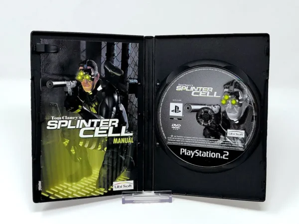 Interior del juego Tom Clancy's Splinter Cell (AUS) para PlayStation 2 con disco y manual