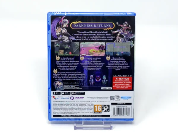 Parte trasera de Gal Guardians: Servants of the Dark (ESP) (Precintado) para PlayStation 5, edición PAL España