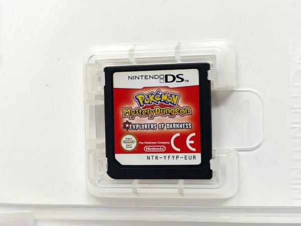 Lateral de la caja de Pokémon Mundo Misterioso: Exploradores de la Oscuridad (ESP) para Nintendo DS